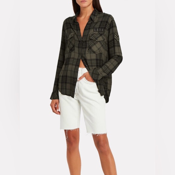 RAILS Women's Pepper Plaid Button Front Shirt Size M - Picture 2 of 13